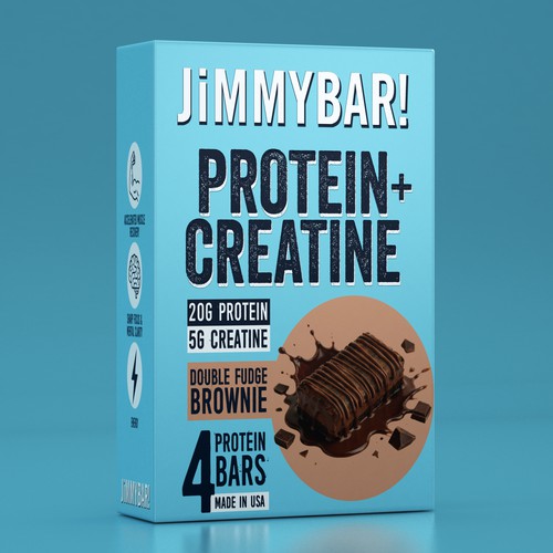 Packaging with the title 'High-Impact Packaging for JimmyBars '