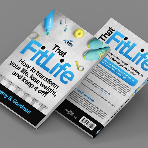 Fitness book cover with the title 'That Fit Life, Health & Fitness Book'
