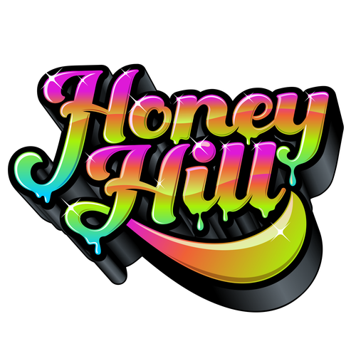 Mascot brand with the title 'Honey Hill logo design'