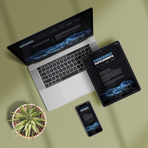 Adaptive design with the title 'Adaptive website design'