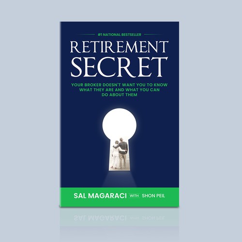 Classic book cover with the title 'Book Cover design on Retirement Secrets'