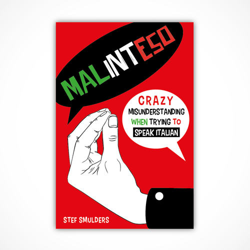 Clear design with the title 'Book cover design'