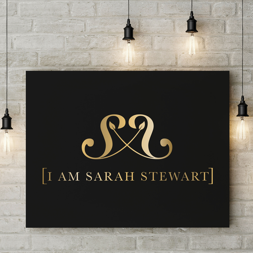 Art gallery logo with the title 'Classy logo for an online art gallery'