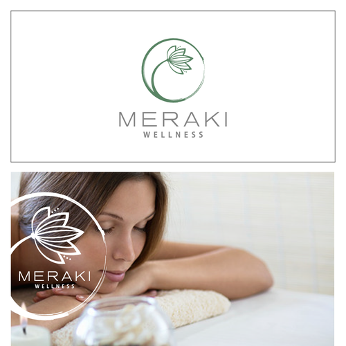 Zen logo with the title 'Meraki Wellness logo'
