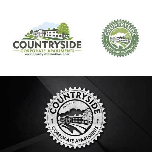 Hotel brand with the title 'Countryside Corporate Apartments'