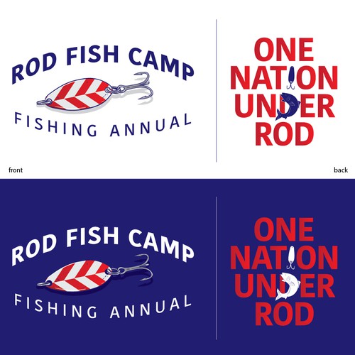 Fishing t-shirt with the title 'ROD FISH CAMP'