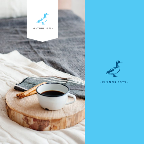 Duck logo with the title 'boutique bed & breakfast'