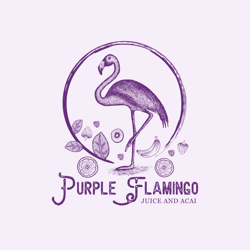 Banana logo with the title 'Design a fun fresh logo for healthy raw Juice and Acai cafe in New York'