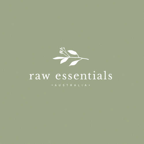 Natural product logo with the title 'Natural cosmetics logo design'
