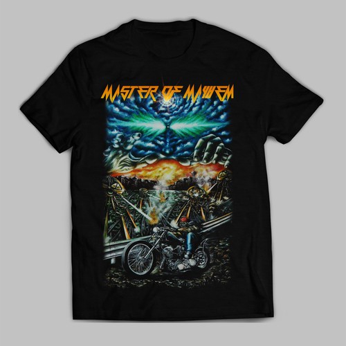 Classic t-shirt with the title 'Master of Mayhem'