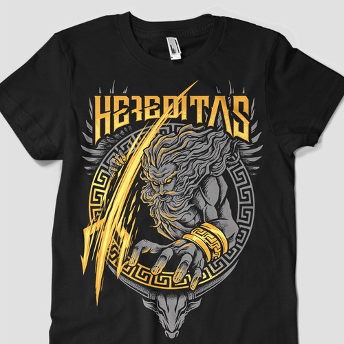 Geek t-shirt with the title 'ZEUS ON THUNDER '