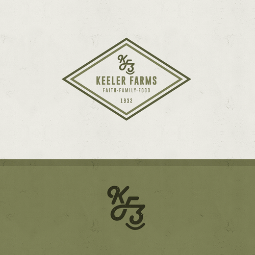 Country logo with the title 'Keeler Family Farms'