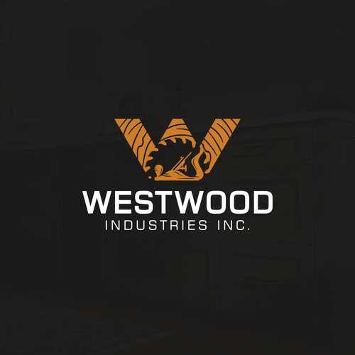Woodworking logo with the title 'Logo concept for a wood work business'