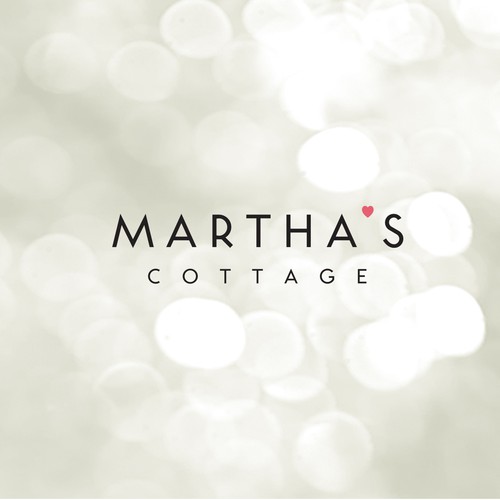 Wedding logo with the title 'Martha`s Cottage'