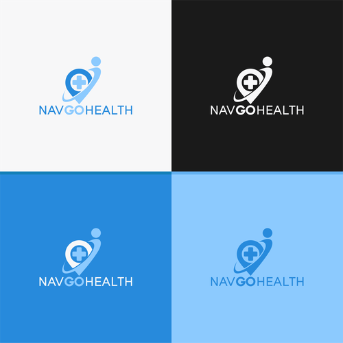 Navigation logo with the title 'Logo concept for NavGoHealth'
