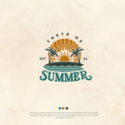 Tourism logo with the title 'Taste of Summer'