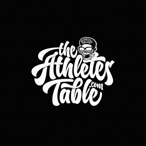 Chef head logo with the title 'The Athletes Table'