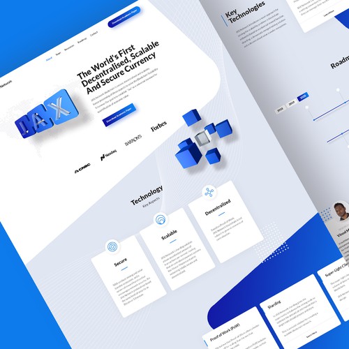 3D website with the title 'Jax Networking'