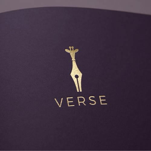 Pencil brand with the title 'Verse logo proposal'