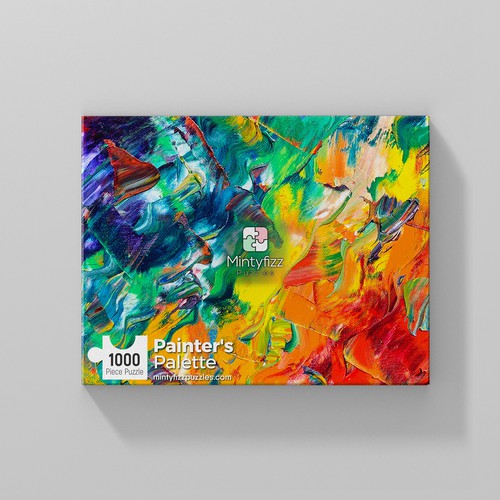 Painter design with the title 'painter palette box'