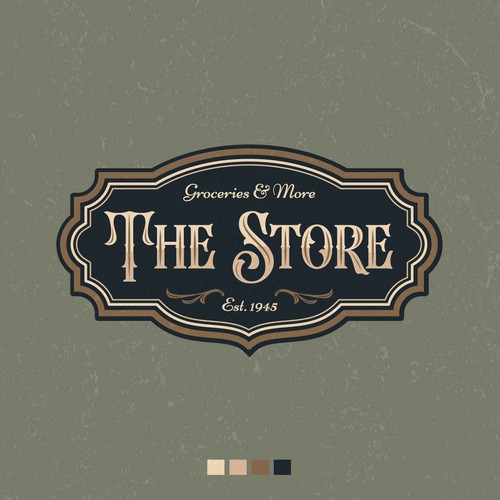 Signage logo with the title 'Logo design for a local grocery shop '