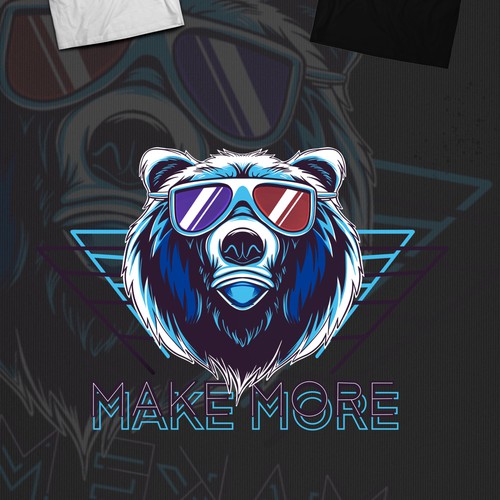 Bear t-shirt with the title 'contest Design a hip illustration for a group of tech entrepreneurs'