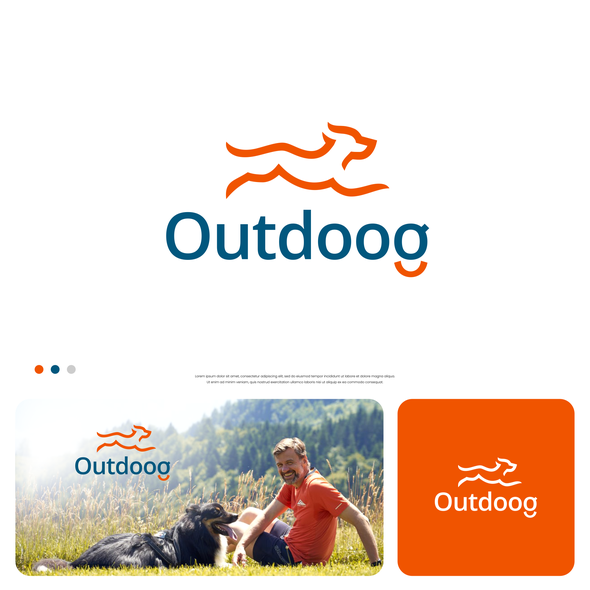 Fun logo with the title 'Outdoog'
