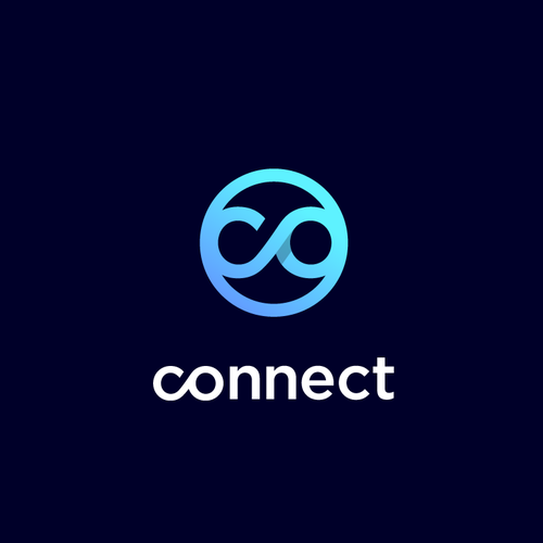 Logo with the title 'Connect Ying-Yang Infinity logo'