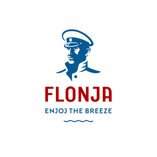 Nautical logo with the title 'Flonja'