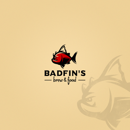 Mascot logo with the title 'BADFIN'S'