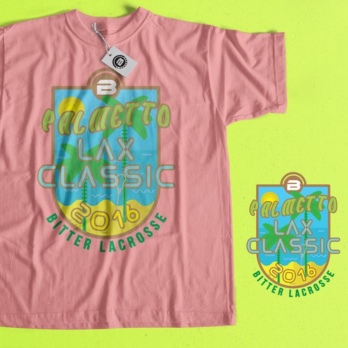 Beach t-shirt with the title 'Palmetto lax classic'
