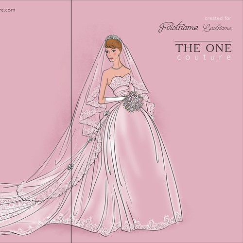 Cover illustration with the title 'New illustration for wedding services company'