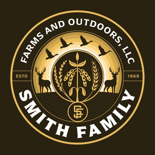 Wheat logo with the title 'Smith Family - Farms and Outdoors LLC'