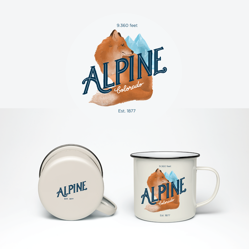 Alpine design with the title 'Logo Alpine Colorado - proposal'