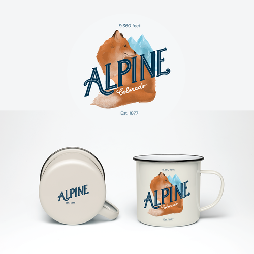 Denver logo with the title 'Logo Alpine Colorado - proposal'