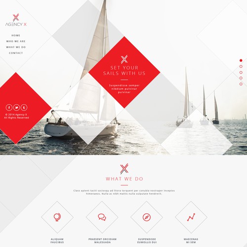 Website with the title 'Looking for unique and stylish website for new consulting company'