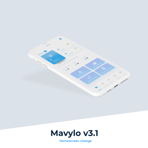 Rating design with the title 'A retail app - Mavylo'
