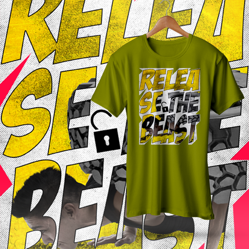 Motivational t-shirt with the title 'Release The Beast!'
