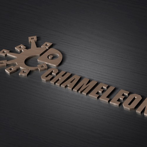 Chameleon logo with the title 'Chameleon logo'
