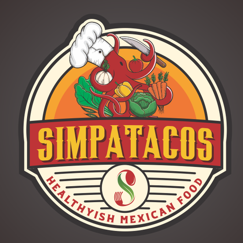 Chef logo with the title 'Simpatacos'