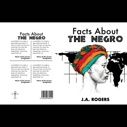 Education book cover with the title 'facts about negro'