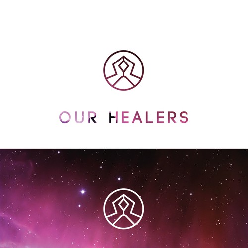 Universe design with the title 'Minimalist Logo for an Alternative Healing Start Up'