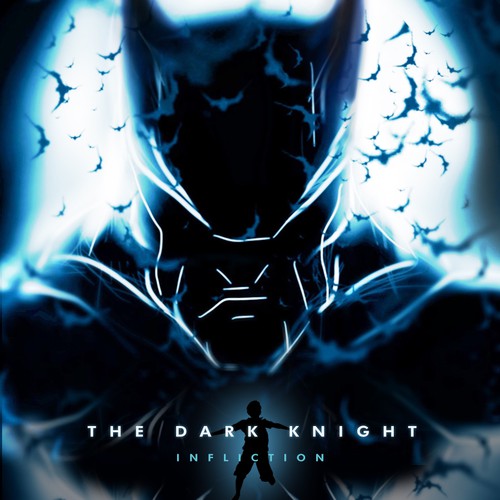 Batman design with the title 'Batman 'The Dark Knight' - Movie Poster Design.'