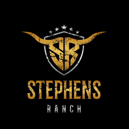 Silver logo with the title 'SR'