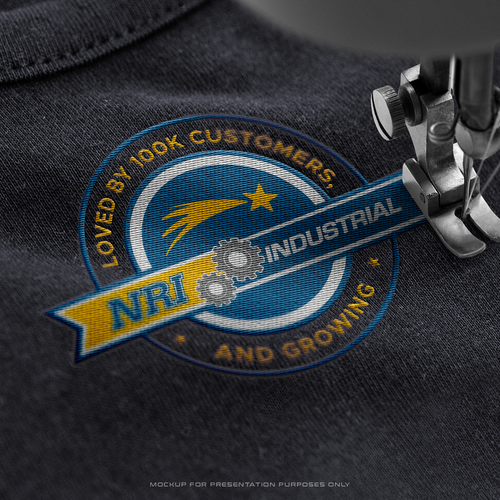 Industrial t-shirt with the title 'NRI Industrial commemorative badge'
