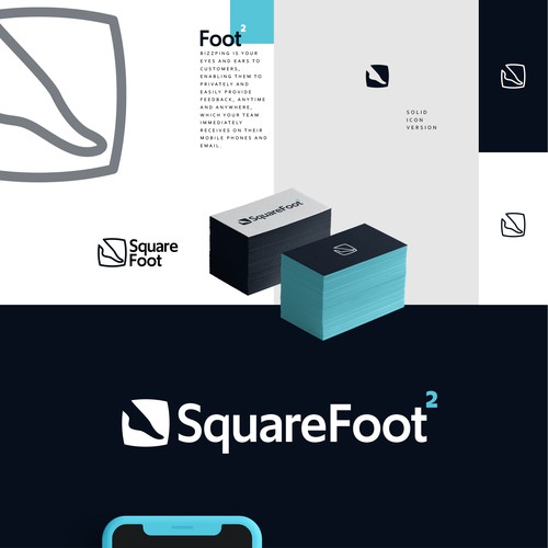 Foot design with the title 'Square Foot'