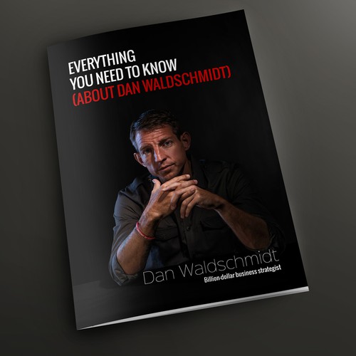 Print design with the title 'Brochure design for a business strategist'