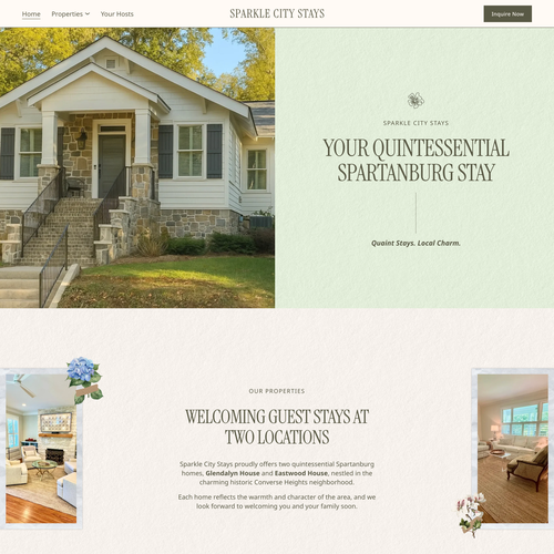 Design with the title 'Sparkle City Stays'