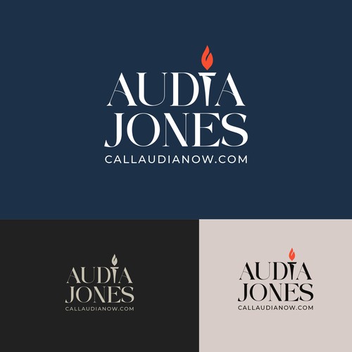 Serif logo with the title 'Audia Jones'
