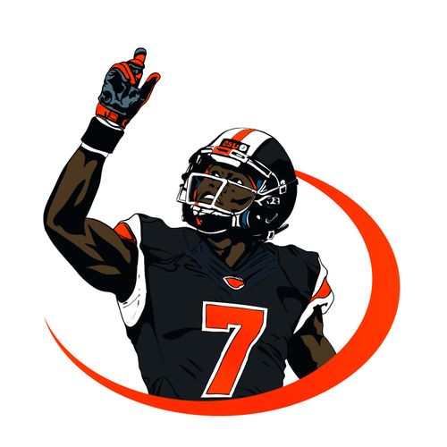 Rugby logo with the title ' logo for a NFL Players charity'